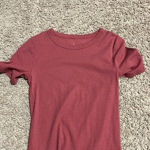 red tight tee